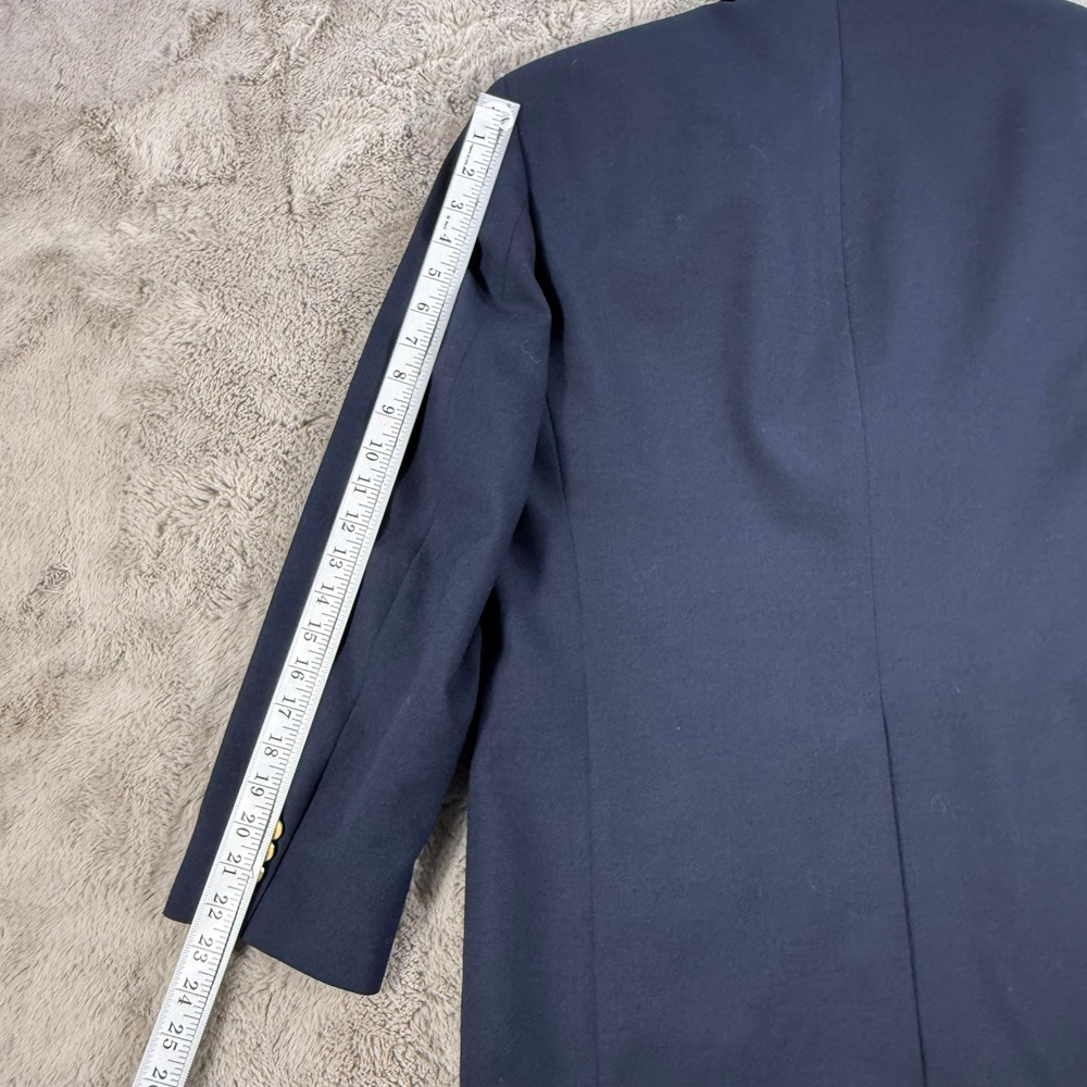 Classic Stafford Men's Navy Blazer Sports Jacket with Gold Buttons Sz 40R - Picture 8 of 11